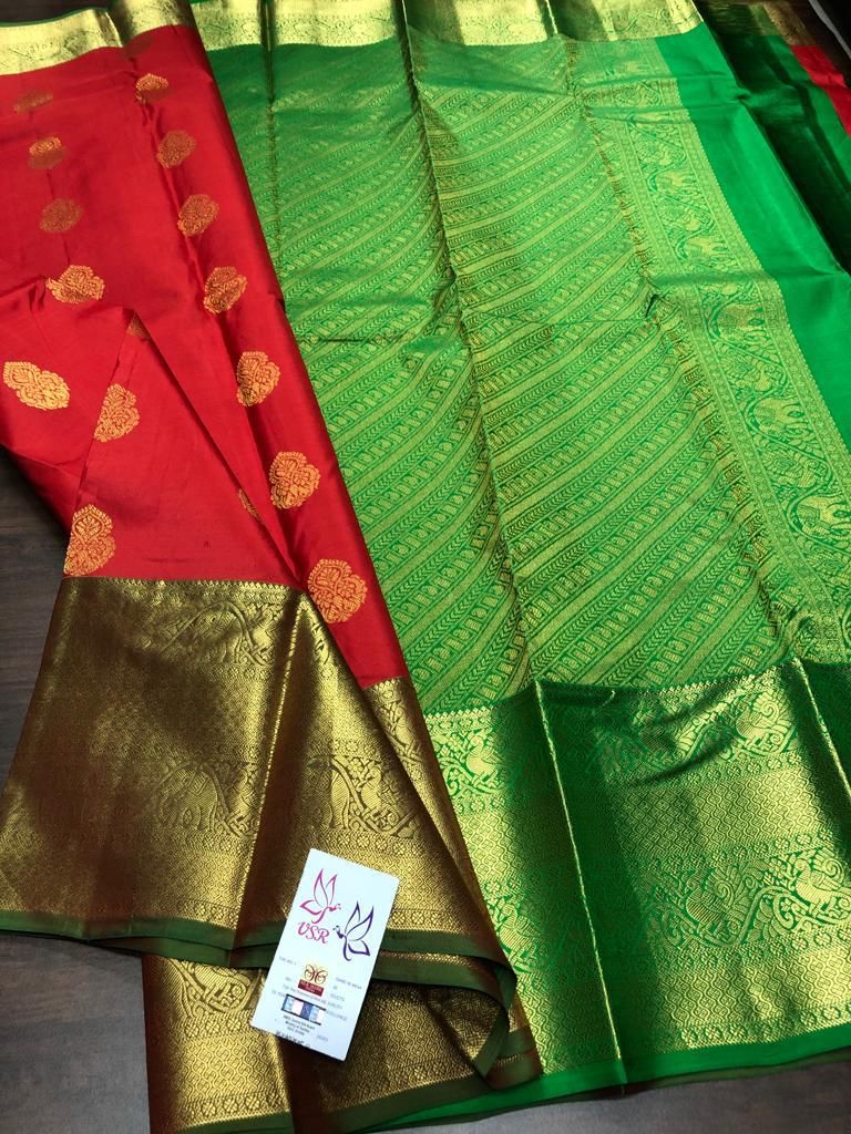 Buy Red Sarees for Women by GRIVA DESIGNER Online | Ajio.com